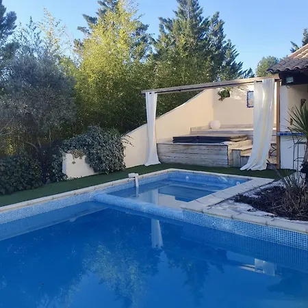 Chalet Insolite En Tonneau, Jacuzzi & Piscine Le Triadou